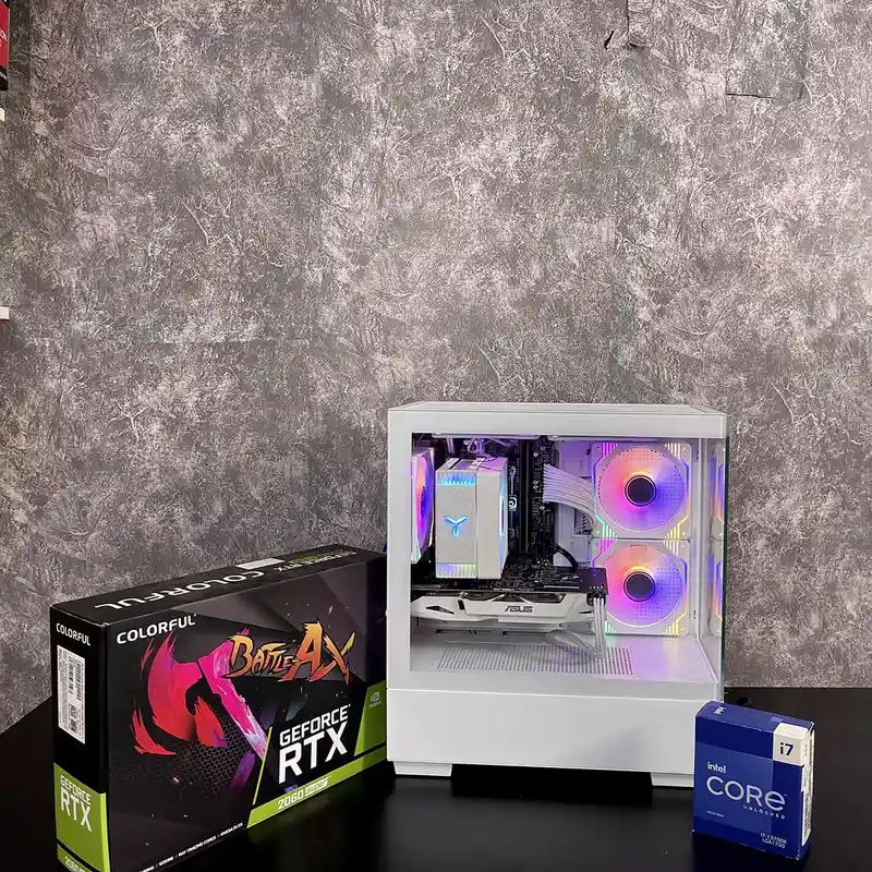  Dàn Pc Gaming AP Bể Cá Trắng H510M I3 10105F 8GB GTX 1650  Kèm Màn Hình Không Có Dữ Liệu 