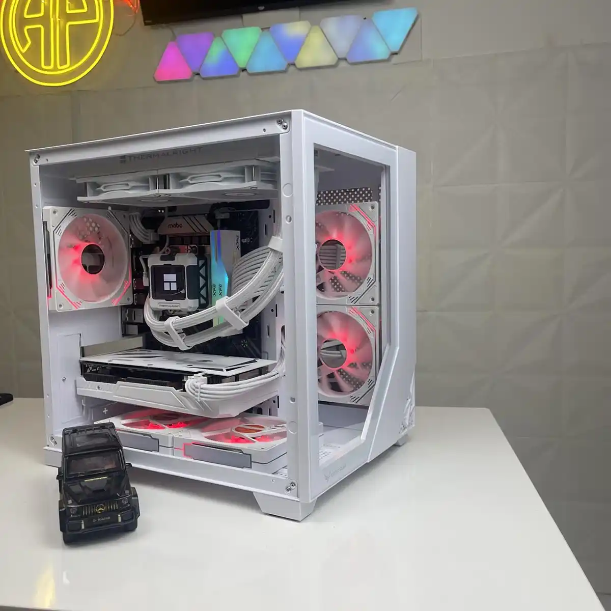Pc Gaming Bể Cá Trắng B760M I5 12400F 16GB RTX 3050 ( All New)