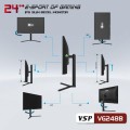 Màn hình máy tính VSP VG248B 24in Phẳng IPS 165Hz (Xoay 90 độ)