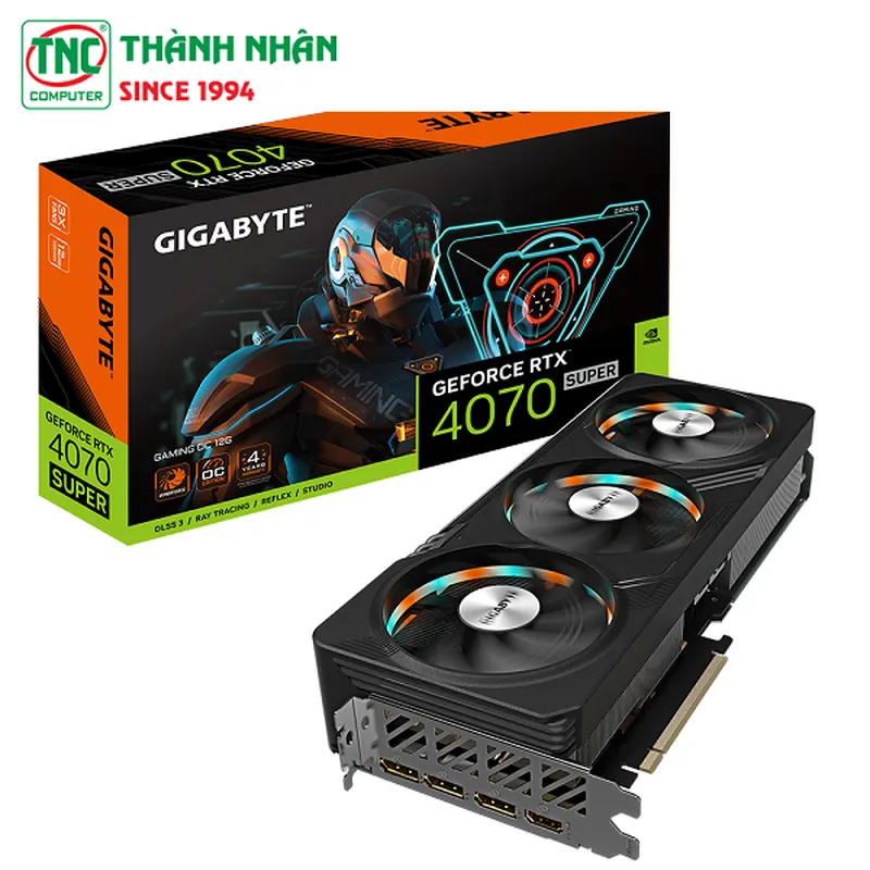 Card màn hình GIGABYTE RTX 4070 SUPER GAMING OC 12G (GV-N407SGAMING OC-12GD)