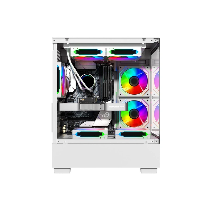 Vỏ Case Centaur Timber Trơn (Micro-ATX, Trắng, Chưa Gồm Fan)