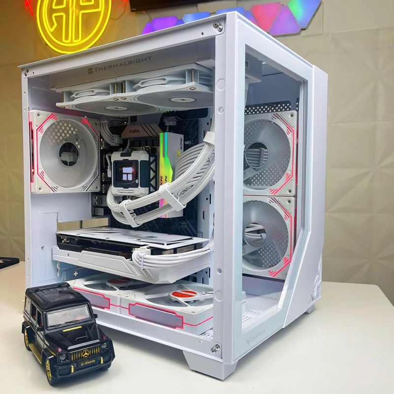 Pc Gaming Bể Cá Trắng B760 I5 12400F 16GB 2060 Super  ( All New)