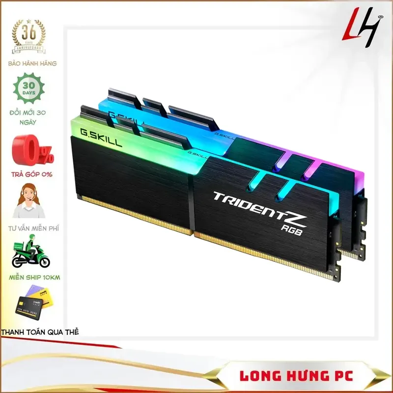 Ram Cũ G.Skill TRIDENT Z RGB - 8GB (8GBx1) DDR4 3000MHz-F4-3000C16S-8GTZR