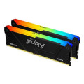 Ram Kingston Fury Beast RGB 16GB | 2x8GB, DDR4, 3200MHz (KF432C16BB2AK2/16)