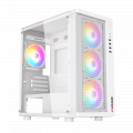 Vỏ case Magic GM-01 Mesh - Trắng | MATX, Sẵn 4 fan RGB