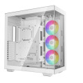 Vỏ case Deepcool CH780 WH - Trắng | E-ATX, sẵn 3 fan ARGB 140