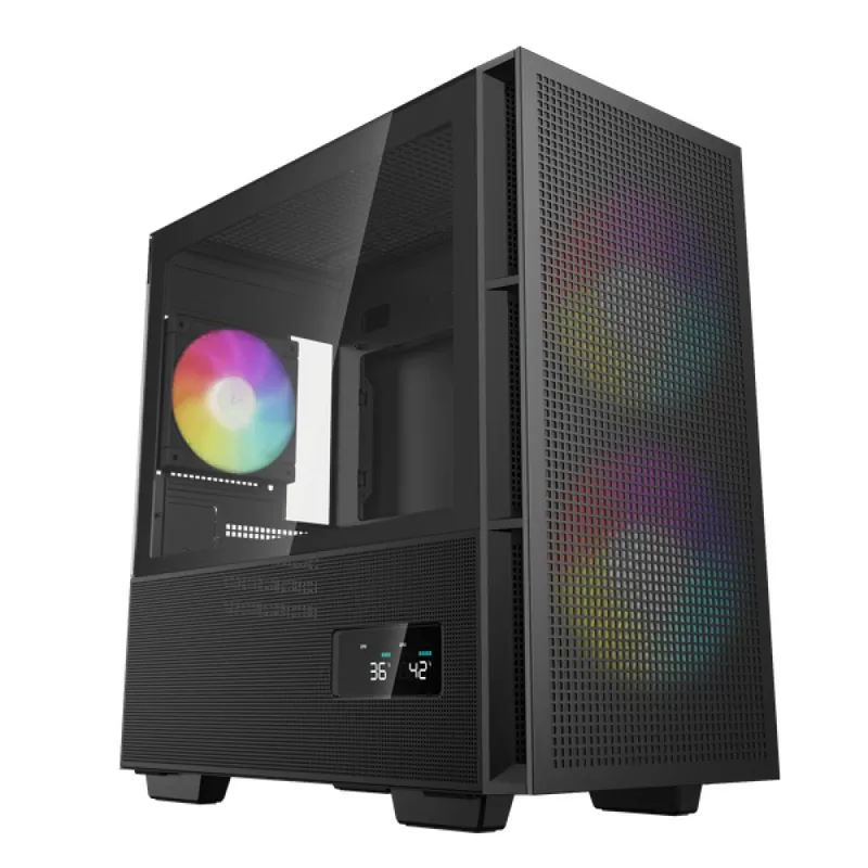 Vỏ case Deepcool CH360 Digital WH - Trắng | Kèm sẵn 3 fan ARGB