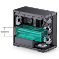 Vỏ case Jonsbo D300 - Black | Micro-ATX, kính cong