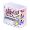 Vỏ case Jonsbo D300 - White | Micro-ATX, kính cong