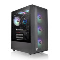 Vỏ case Thermaltake S200 TG ARGB Mid Tower Chassis | Đen, sẵn 4 fan ARGB (CA-1X2-00M1WN-00)