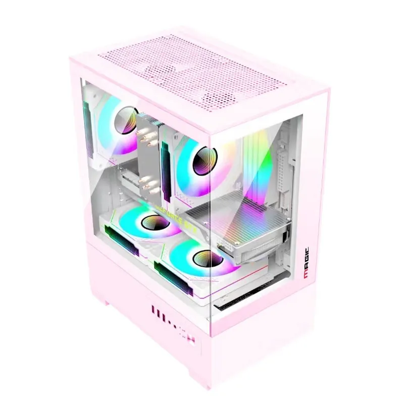 Vỏ Case Magic MIX - Hồng | Micro ATX, không kèm fan