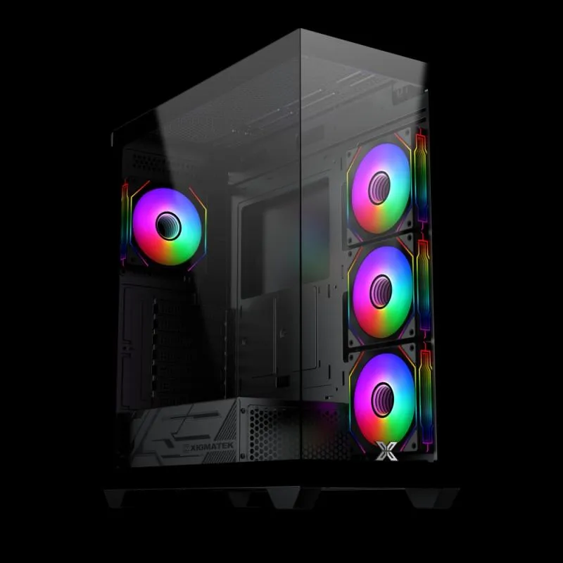 Vỏ Case Xigmatek Blast 4GF ATX - Black | Kèm sẵn 4 fan (EN 44908)
