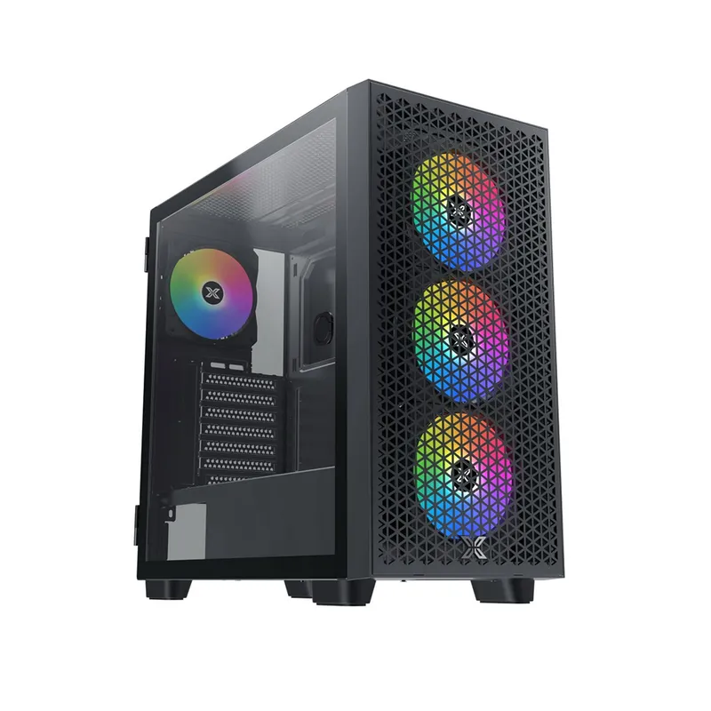 Vỏ case Xigmatek Gaming X III Pro 4FX (EN43116) - Đen | Sẵn 4 fan ARGB