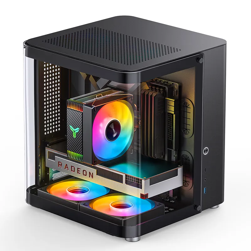 Vỏ case Jonsbo TK-1 2.0 - Đen | Micro-ATX
