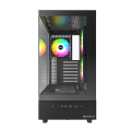 Vỏ Case Montech XR ATX - Black | Hồ cá, kèm sẵn 3 fan