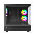 Vỏ Case Montech XR ATX - Black | Hồ cá, kèm sẵn 3 fan