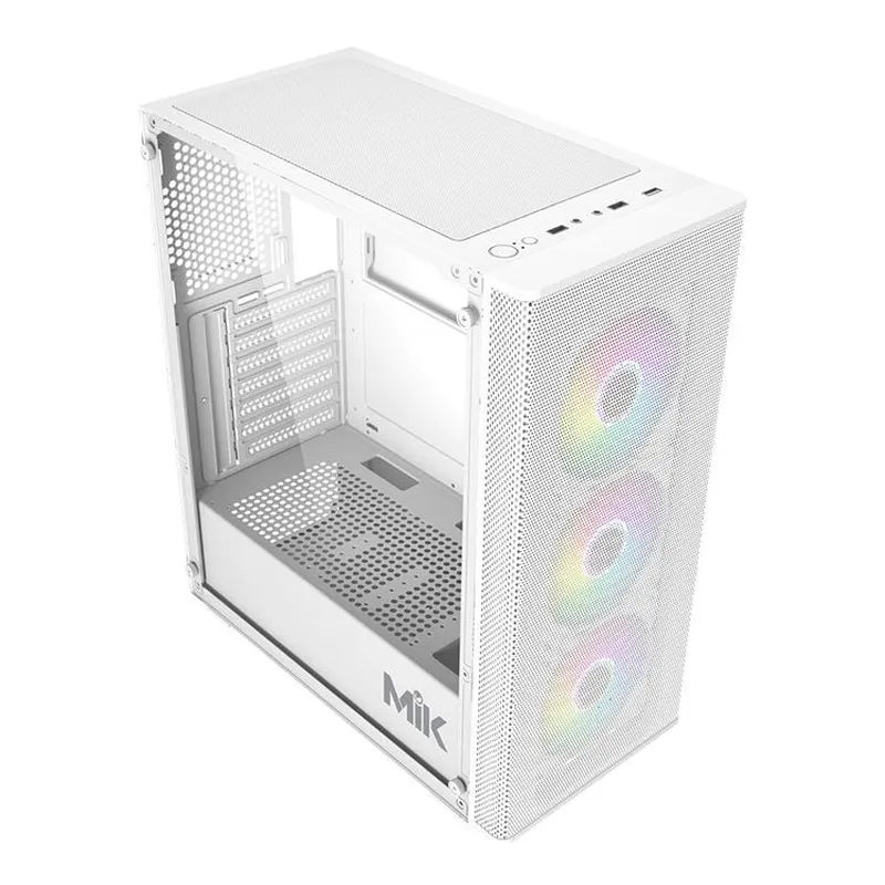 Vỏ case MIK Aion White | Kèm sẵn 3 Fan RGB