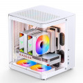 Vỏ case Jonsbo TK-1 2.0 - Trắng bạc | Micro-ATX