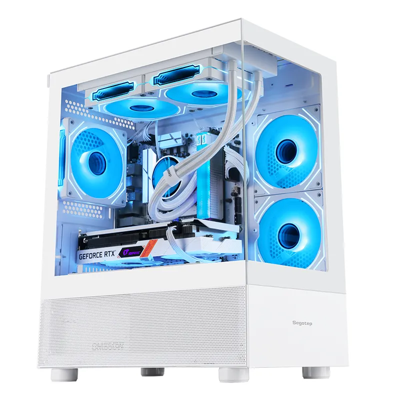 Vỏ case Segotep Endura 240S - Trắng | M-ATX, không fan