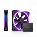 Bộ 2 fan NZXT F140 RGB DUO Twin Pack | Đen, kèm hub
