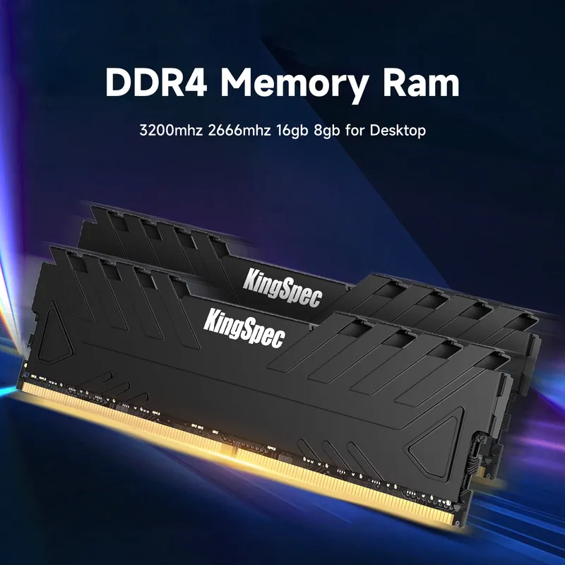 Ram KingSpec Heatsink Black 16GB DDR4 3200MHz Black