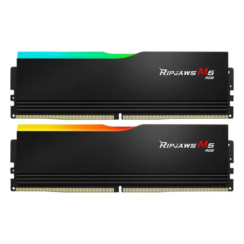 Ram GSkill Ripjaws M5 RGB 32GB - Black | 16GB x 2, DDR5, 6400MHz (F5-6400J3648F16GX2-RM5RK)