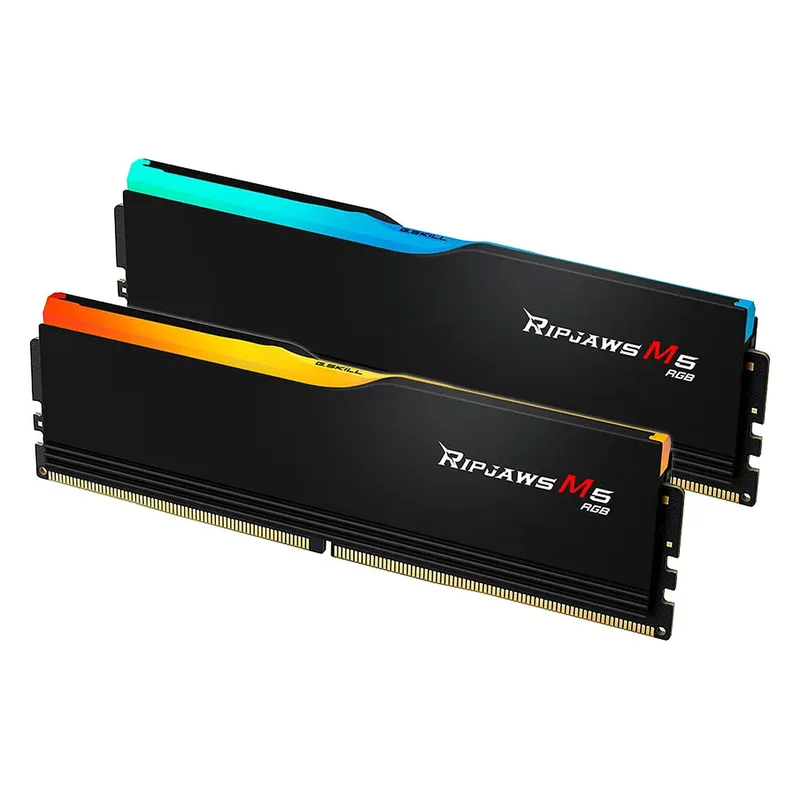 Ram GSkill Ripjaws M5 RGB 32GB - Black | 16GB x 2, DDR5, 6400MHz (F5-6400J3648F16GX2-RM5RK)