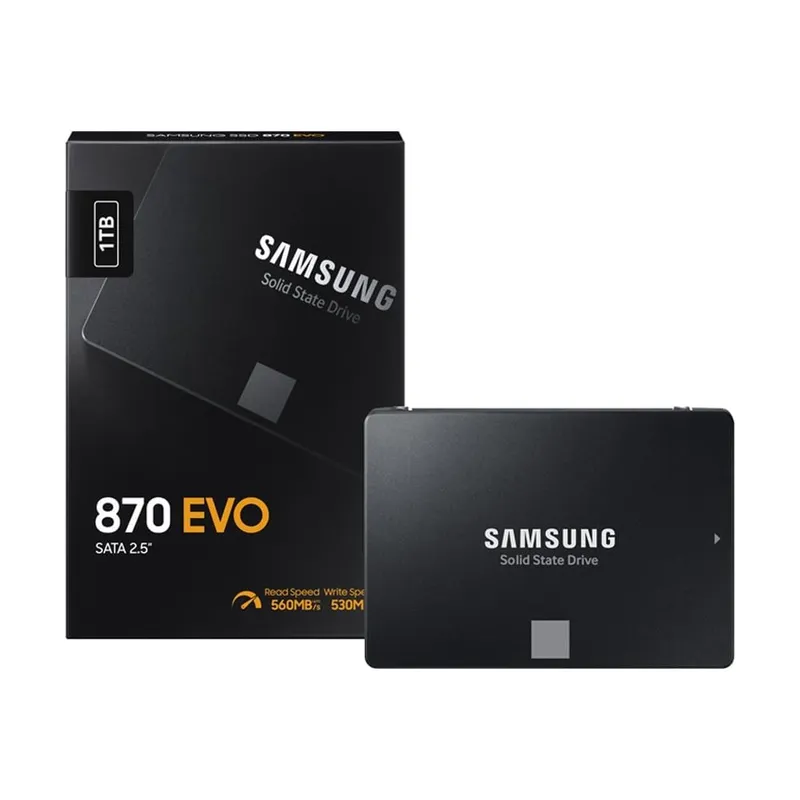 Ổ cứng SSD 1TB Samsung 870 EVO Sata 2.5 (MZ-77E1T0BW) | Hàng công ty