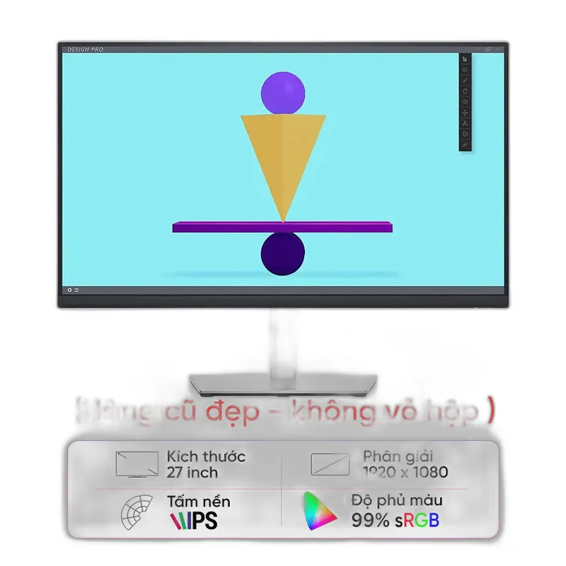 Màn Hình Máy Tính cũ Dell P2722H (27inch/FHD/IPS/60Hz/8ms/300nits/HDMI+DP+VGA+USB)