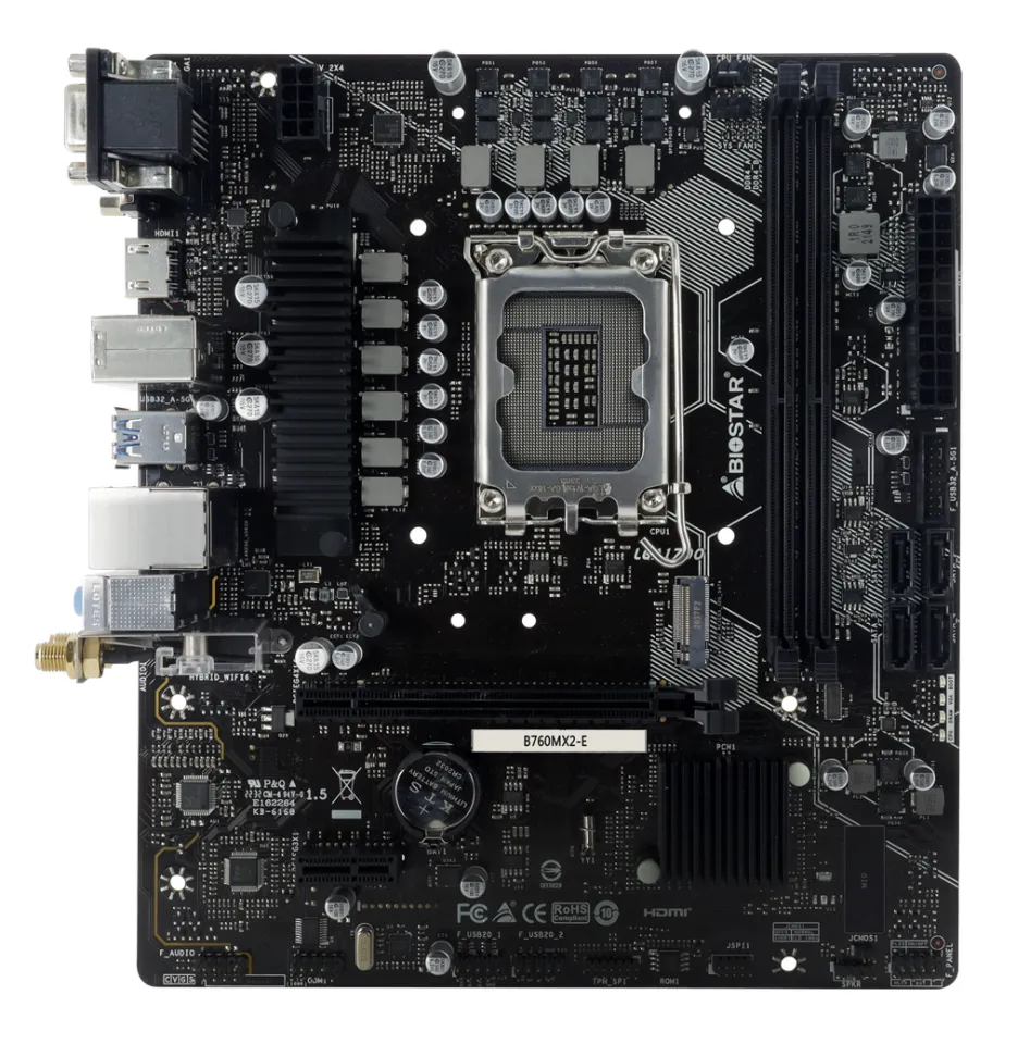 Mainboard Biostar B760MX2-E D5 | Có Socket WiFi