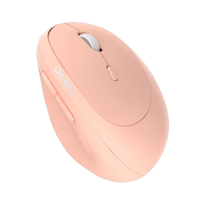 Chuột công thái học Dare-U LM158D - Hồng | Dual Mode: Wired + 2.4G