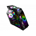Vỏ Case Magic Roger RGB M-ATX | Black, không kèm fan