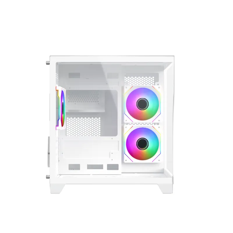 Vỏ Case Xigmatek Aqua M Nano 3GF - White | Kèm sẵn 3 fan (EN45516)