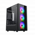 Vỏ Case Xigmatek MYX 3F - Black | Kèm 3 fan led