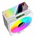 Tản nhiệt khí CPU CoolMoon GT600 ARGB | Hiển thị nhiệt độ, Trắng