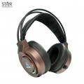 Tai Nghe Q6 Brown 7.1 Surround Gaming RGB (Đen Nâu)