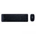 Combo Phím Chuột Không Dây Logitech MK220 Chính Hãng (Đen)