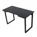 Bàn Gaming Chữ U | Chân đen, mặt đen