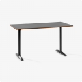 Bàn văn phòng HyperWork Core Desk - 1m2 | Khung đen, mặt bàn đen