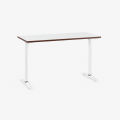 Bàn văn phòng HyperWork Core Desk - 1m2 | Khung trắng, mặt bàn trắng