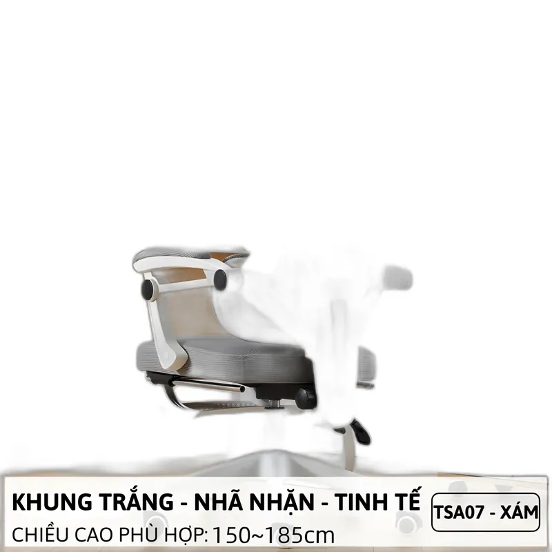 Ghế công thái học TSA07 | Đen