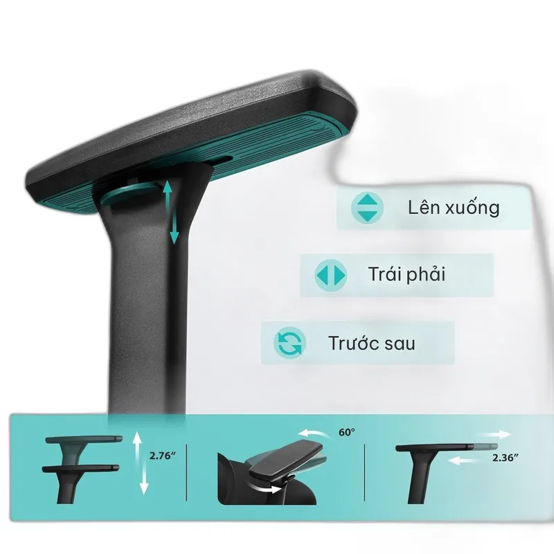 Ghế công thái học Ergonomic VERA Màu xám