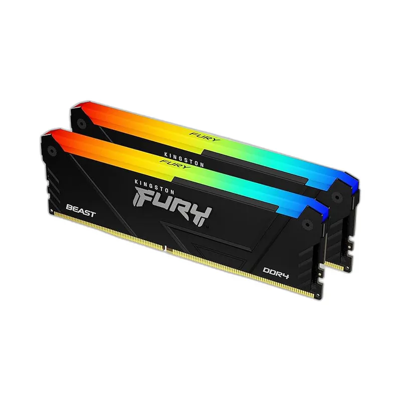 Ram Cũ Kingston Fury Beast RGB 8GB | 1x8GB, DDR4, 3200MHz (KF432C16BB2A/8)