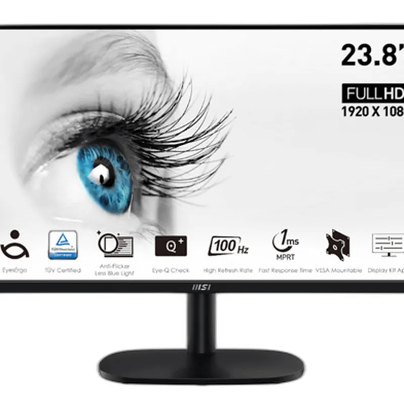 Màn Hình Máy Tính văn phòng MSI Pro MP2412 | 23.8 inch, Full HD, VA, 100Hz, 1ms, phẳng