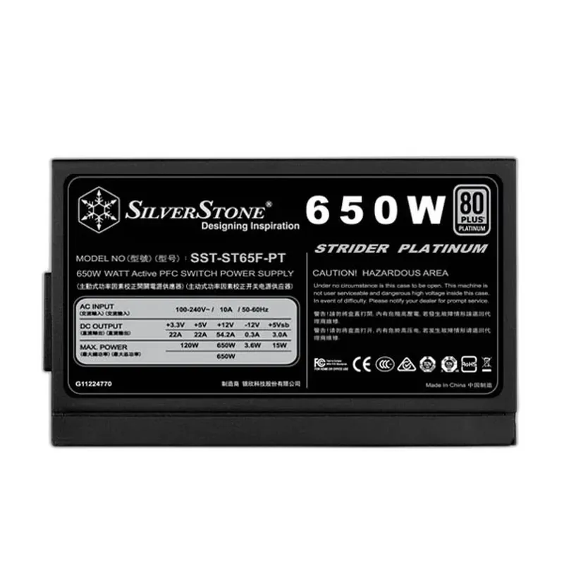 Nguồn máy tính cũ SilverStone 650W ST65F-ES230 - 80 Plus (650W)
