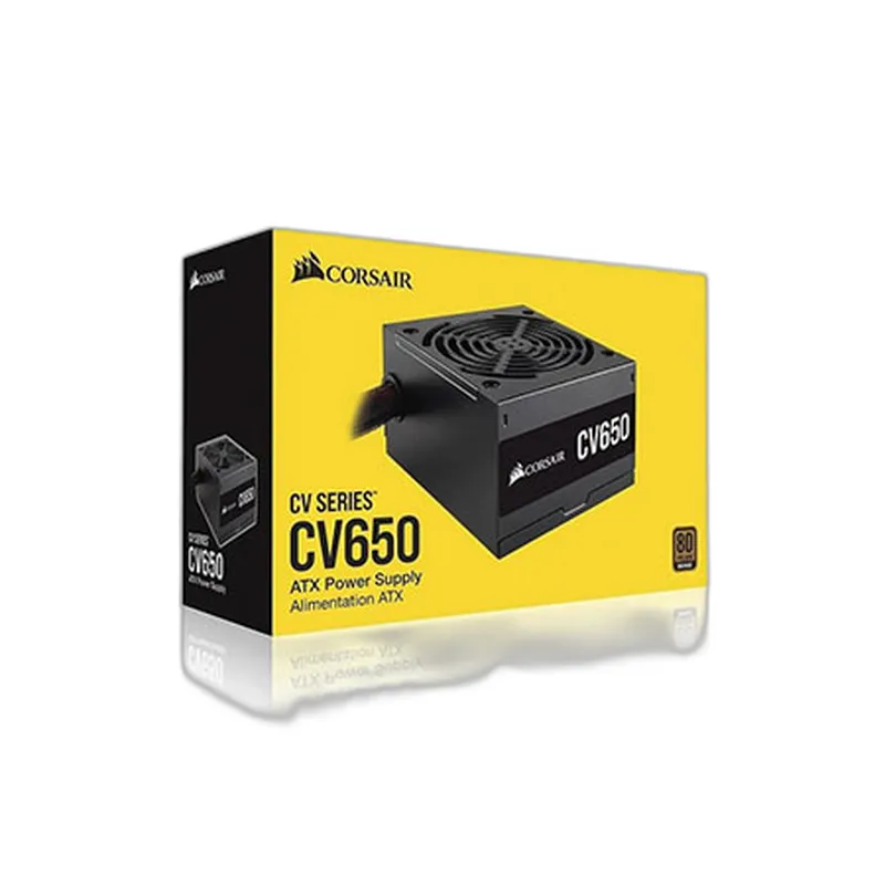 Nguồn Máy Tính cũ Corsair 650W Bronze 80 Plus Đen CV 650