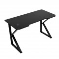 Bàn Gaming Chữ K | Chân đen, mặt đen