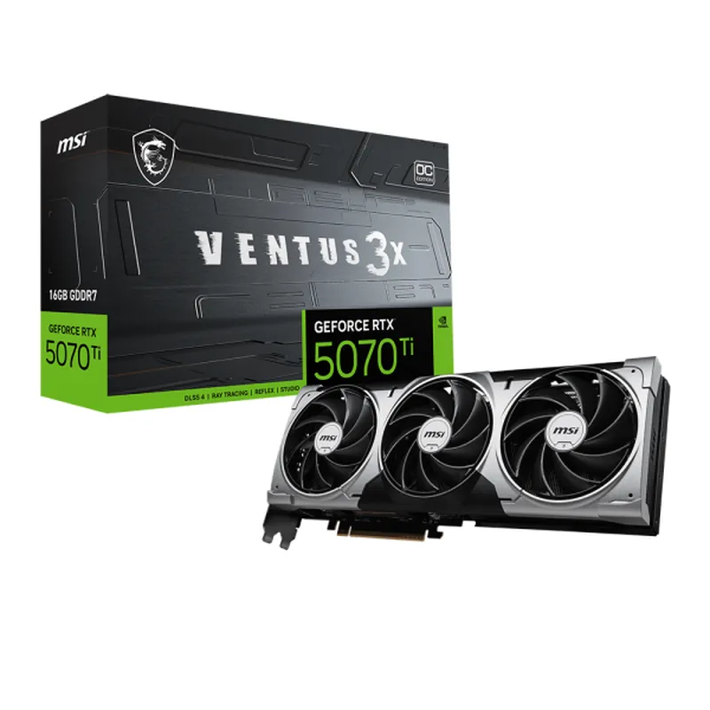 Card màn hình MSI GeForce RTX 5070 Ti 16G VENTUS 3X OC