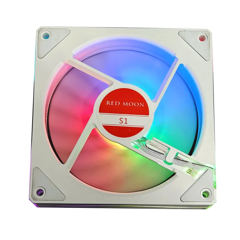 Fan Case Leopard S1 Auto RGB - Trắng | Gió ngược, cắm nguồn trực tiếp