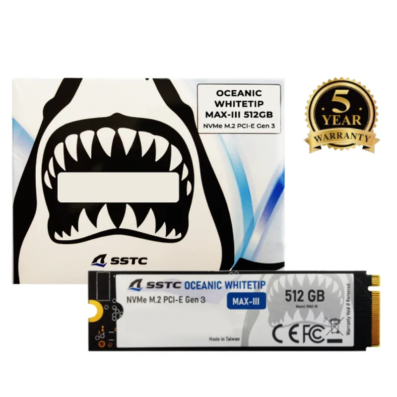 Ổ cứng SSD SSTC Oceanic Whitetip MAX-III 512GB | M.2 NVMe Gen3 (OP-MAXIII-512T)
